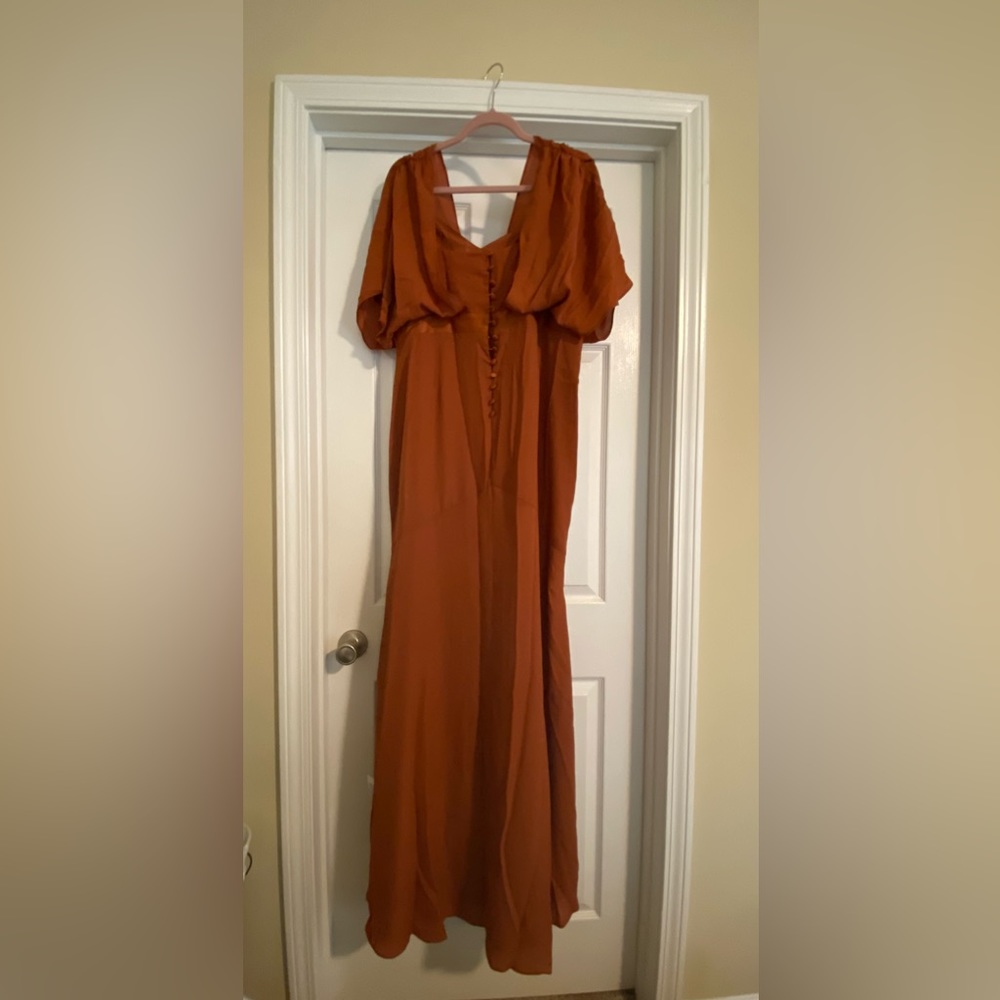 ASOS Burnt Orange Chiffon Women’s Formal Dress